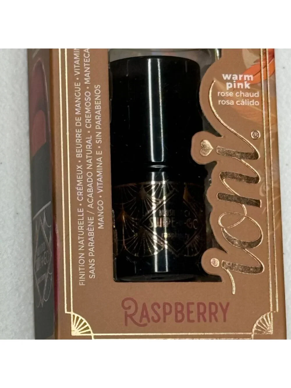 Ioni Blush Stick Swipe N Go Raspberry Warm Pink Creamy Natural Finish New
